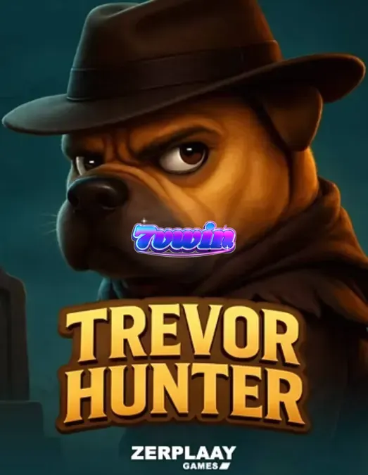Trevor Hunter slot com o personagem Shar Pei em um cenário de cemitério