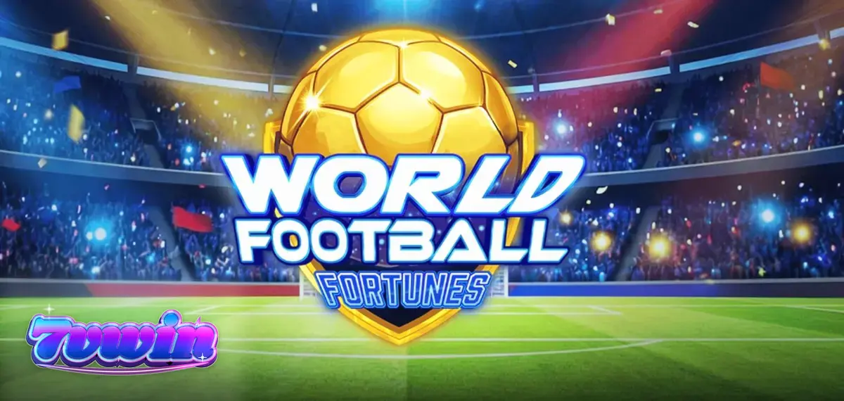 Visual vibrante do slot World Football Fortunes com temática de estádio de futebol
